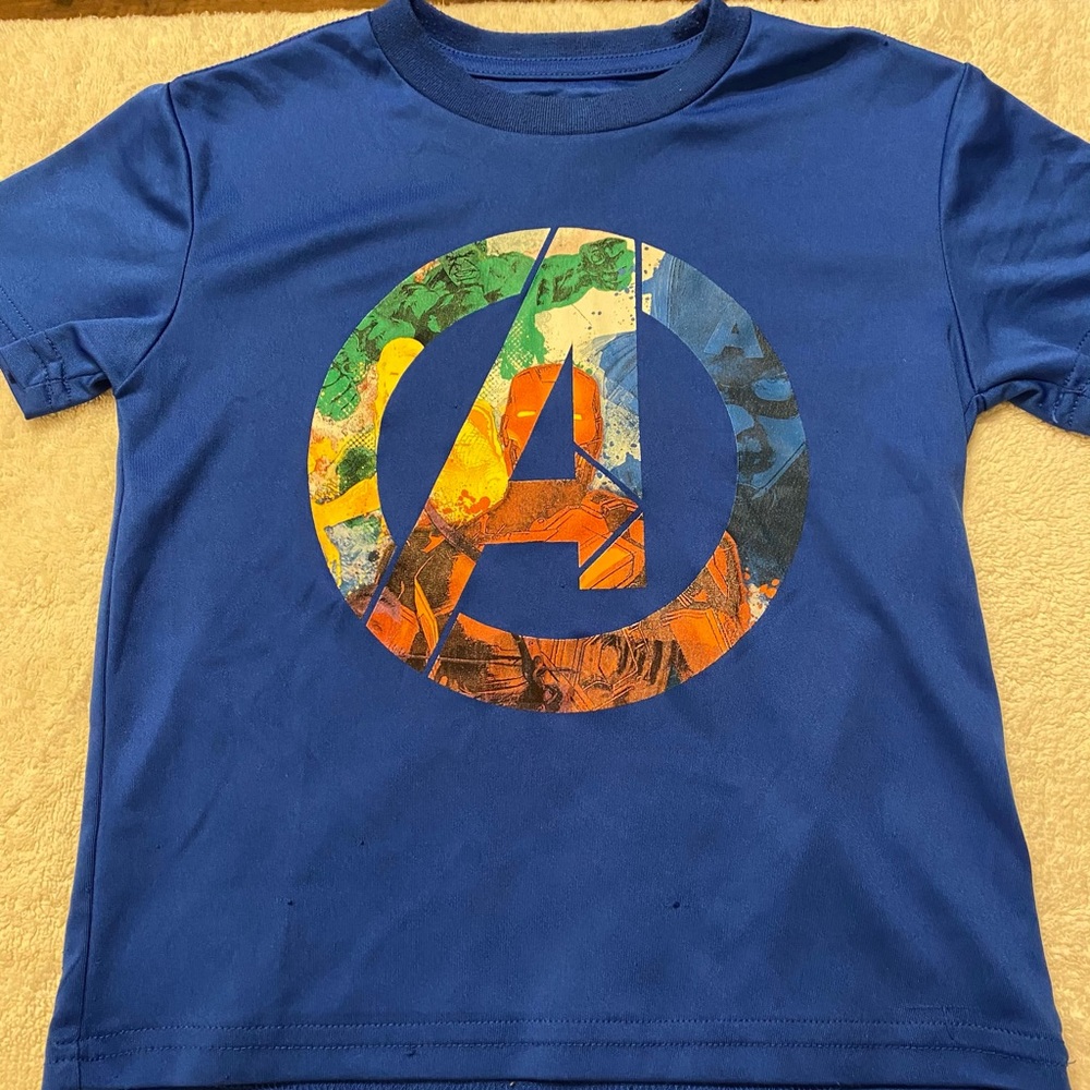 Marvel Kids Avengers Navy T-Shirt Top XS